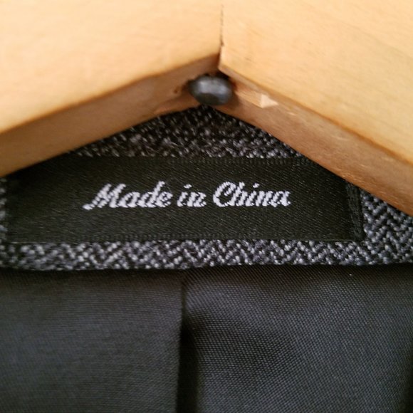 Jean Paul Germain Herringbone Pattern Suit Jacket 46L - Picture 4 of 11